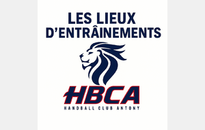 LES LIEUX D'ENTRAINEMENTS