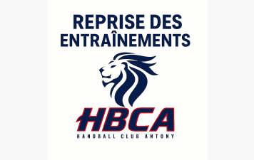 REPRISE DES ENTRAINEMENTS LE LUNDI 7 SEPTEMBRE 2026